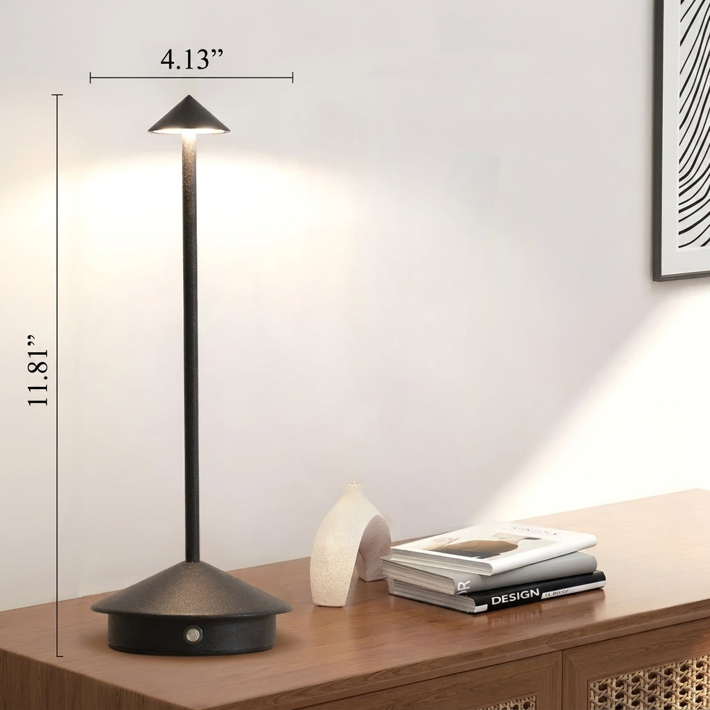 Modern Aluminum Table Lamp with LED Light Bar
