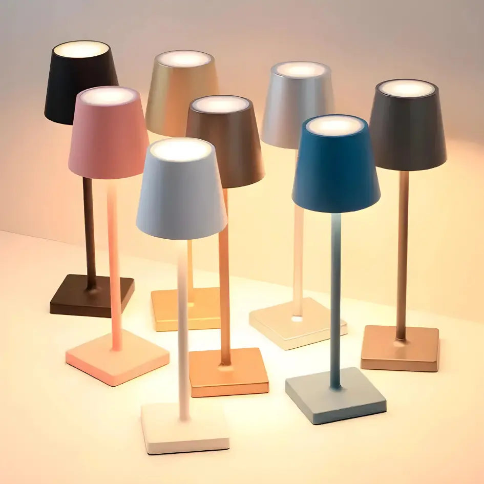 Modern Aluminum Table Lamp with Slim LED Design