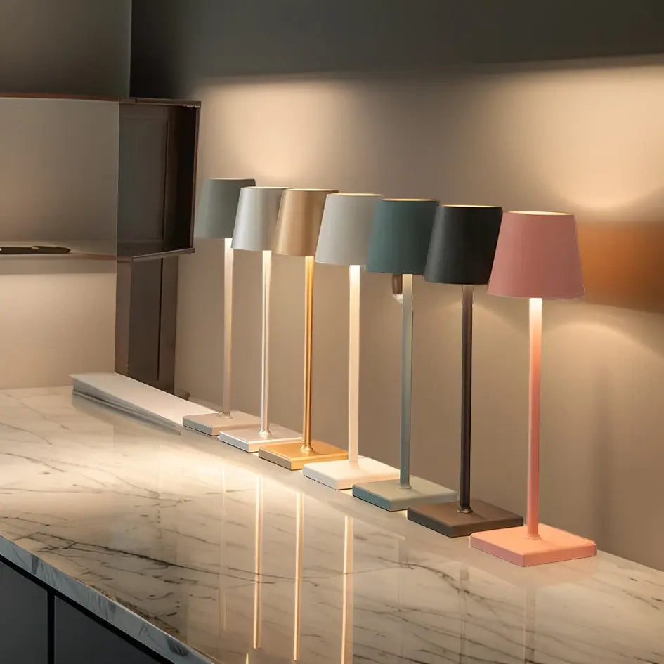 Modern Aluminum Table Lamp with Slim LED Design