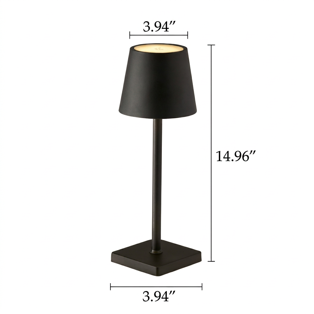 Modern Aluminum Table Lamp with Slim LED Design