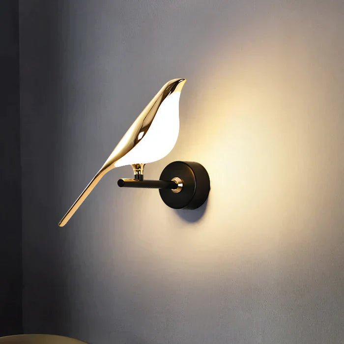 Modern Bird Wall Sconce with LED Glow Light