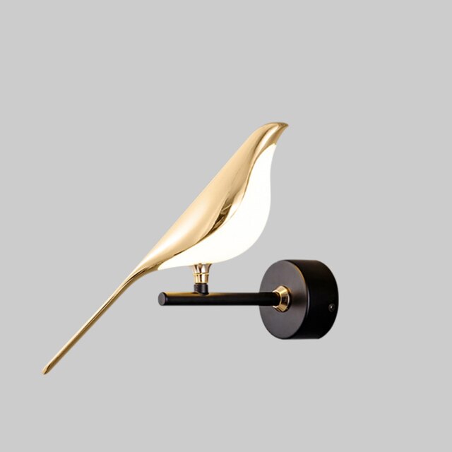 Modern Bird Wall Sconce with LED Glow Light