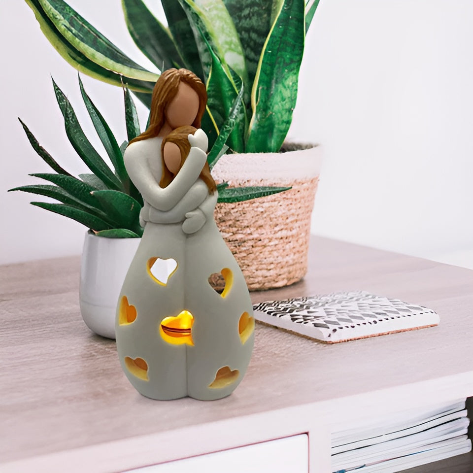 Modern Candle Decor with Figure Design
