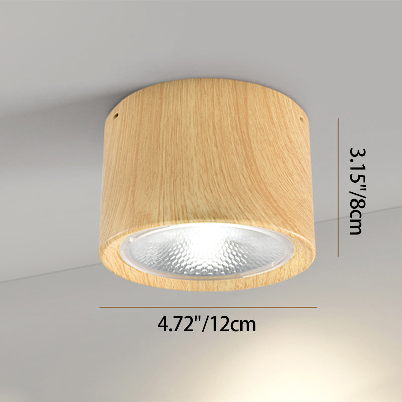 Modern Cylinder Ceiling Light with LED Flush