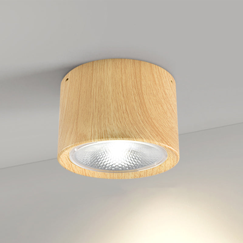 Modern Cylinder Ceiling Light with LED Flush