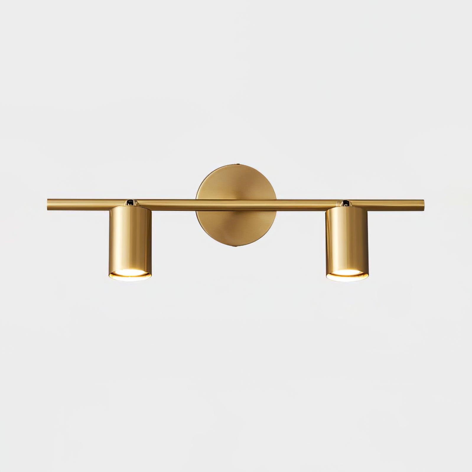 Modern Double Cylinder Wall Light with Adjustable Spots