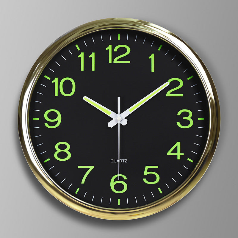 Modern Glow Wall Clock with LED Numbers