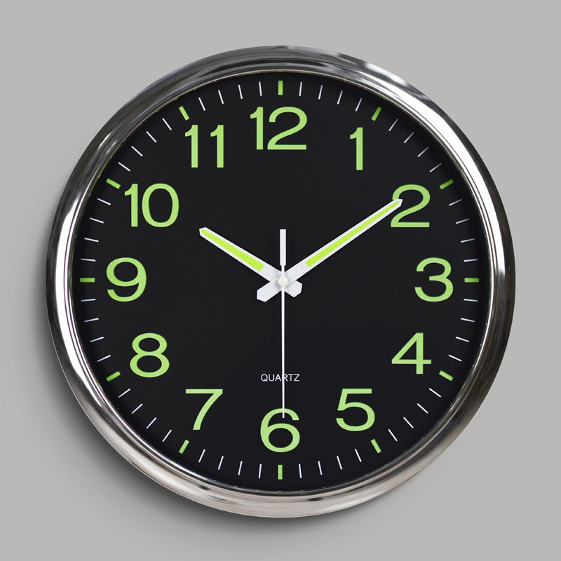 Modern Glow Wall Clock with LED Numbers