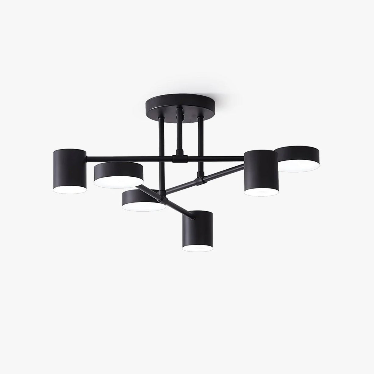 Modern Iron Ceiling Light with 6 LED Heads