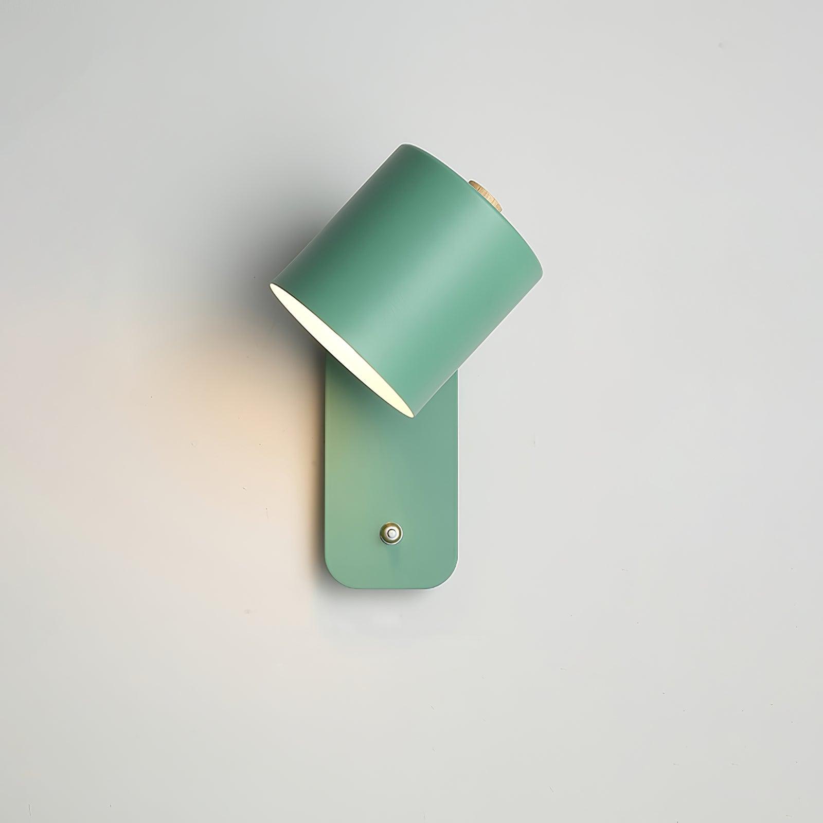 Modern Iron Wall Sconce with Rotatable Cylinder