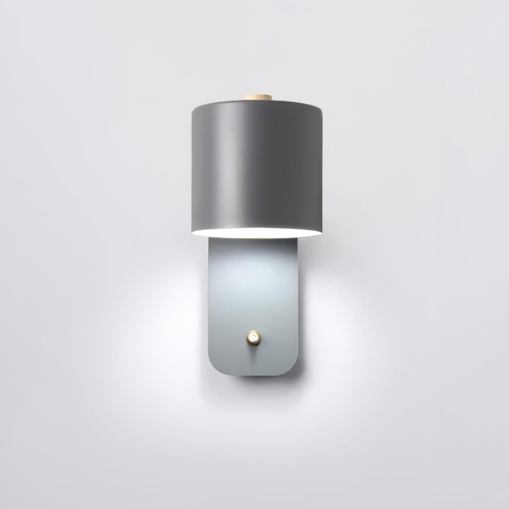 Modern Iron Wall Sconce with Rotatable Cylinder