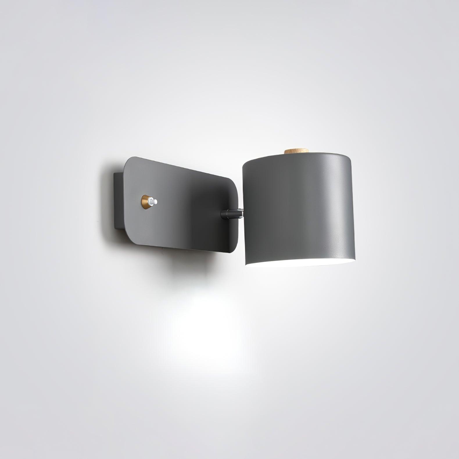 Modern Iron Wall Sconce with Rotatable Cylinder