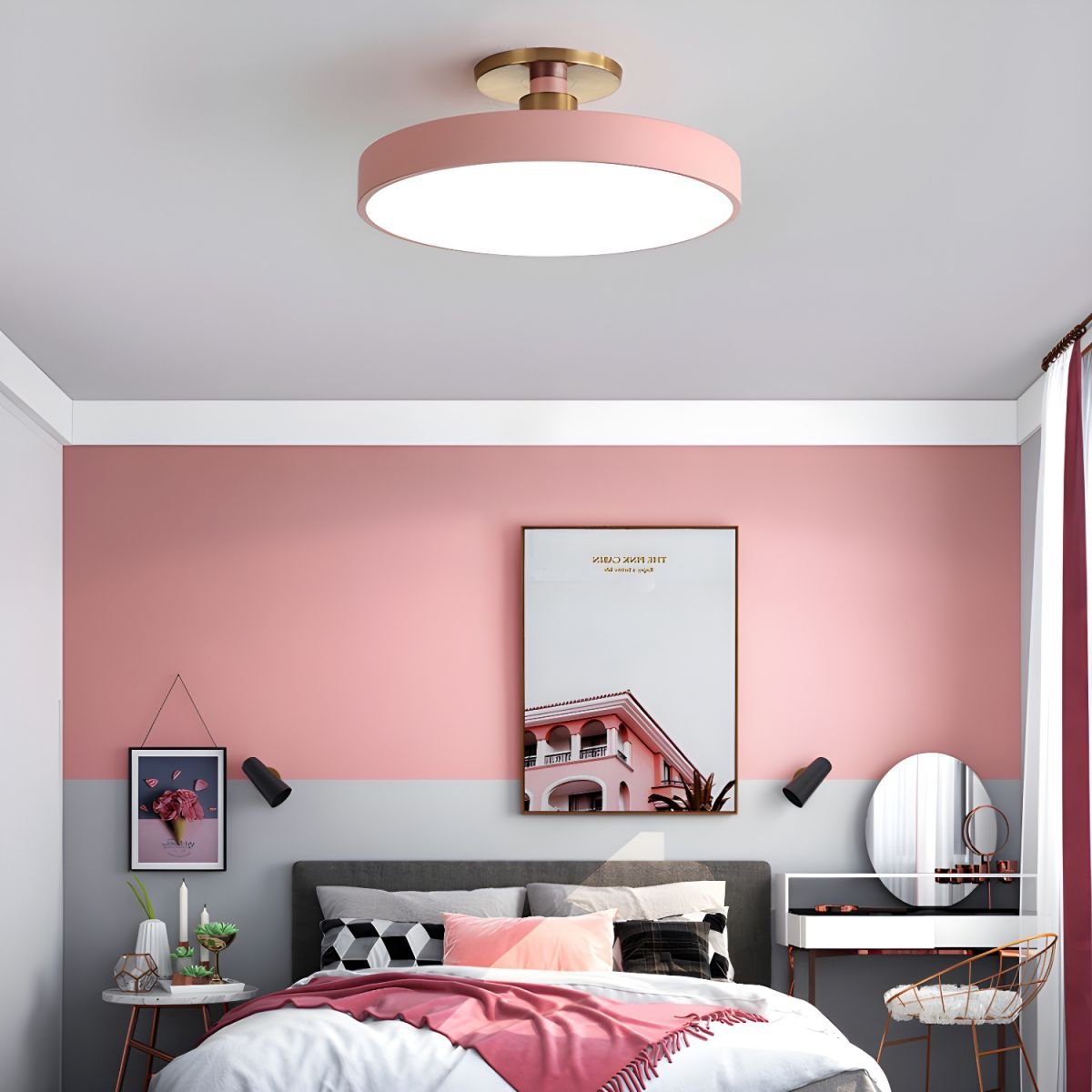 Modern Round Ceiling Light with LED Flush Mount
