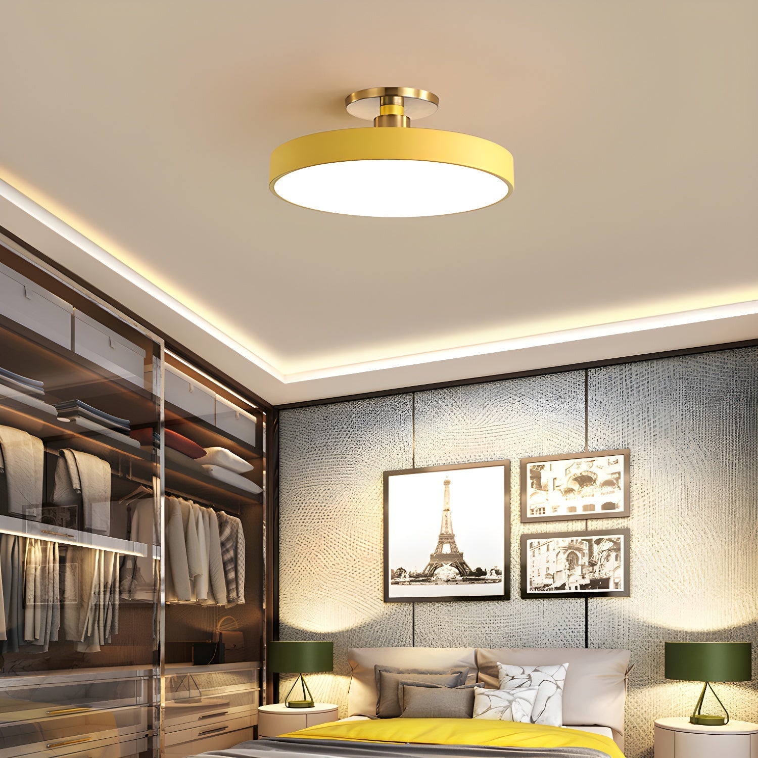 Modern Round Ceiling Light with LED Flush Mount