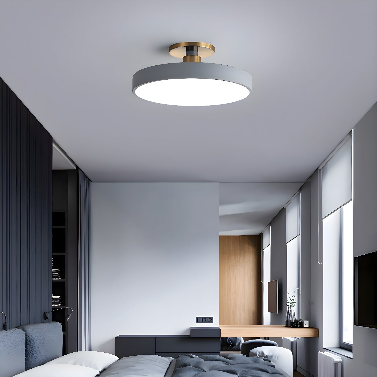 Modern Round Ceiling Light with LED Flush Mount