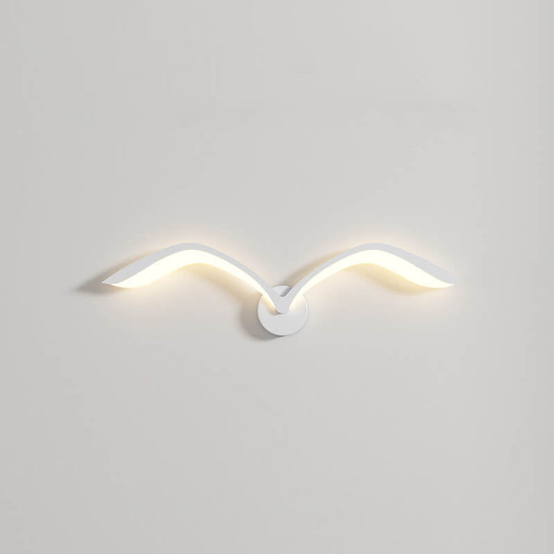 Modern Seagull Wall Sconce with LED Light Bar