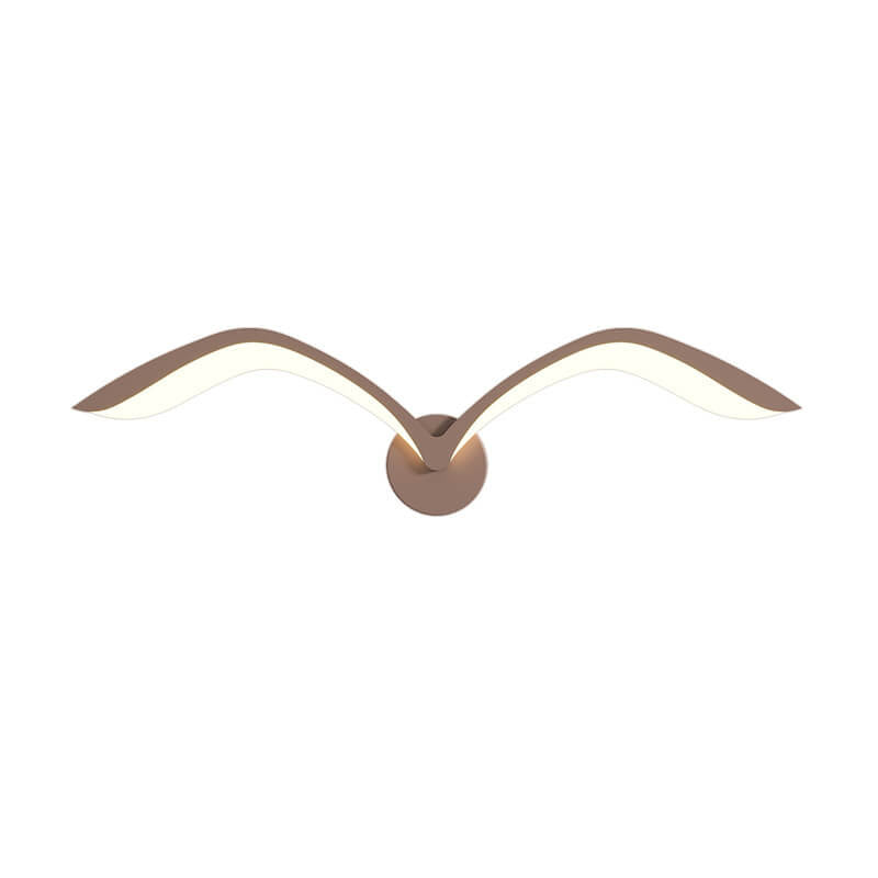 Modern Seagull Wall Sconce with LED Light Bar