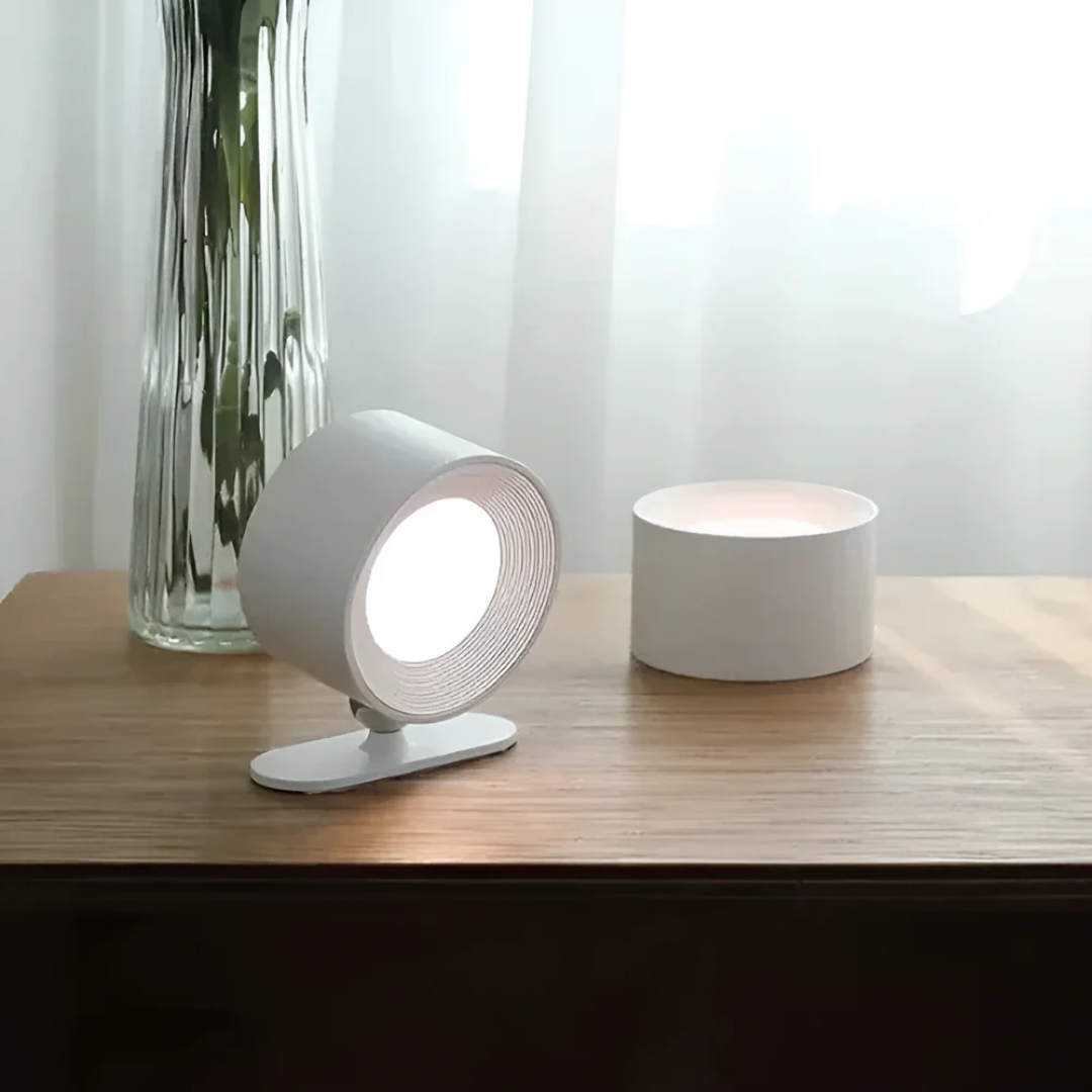 Modern Wall Light with Angled Spotlight Design