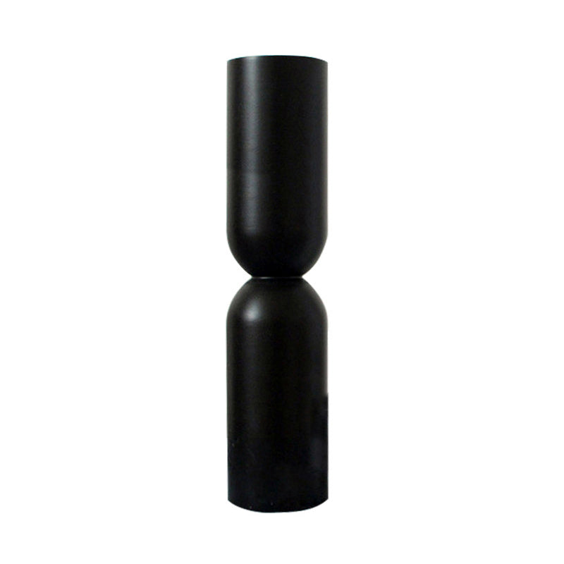 Modern Wooden Candle Holder with Rib Design