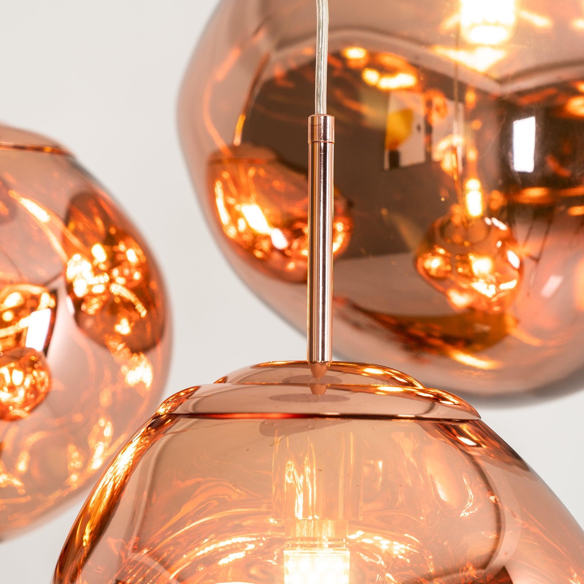 Modern Lava Glass Dome Pendant Light 1-Light