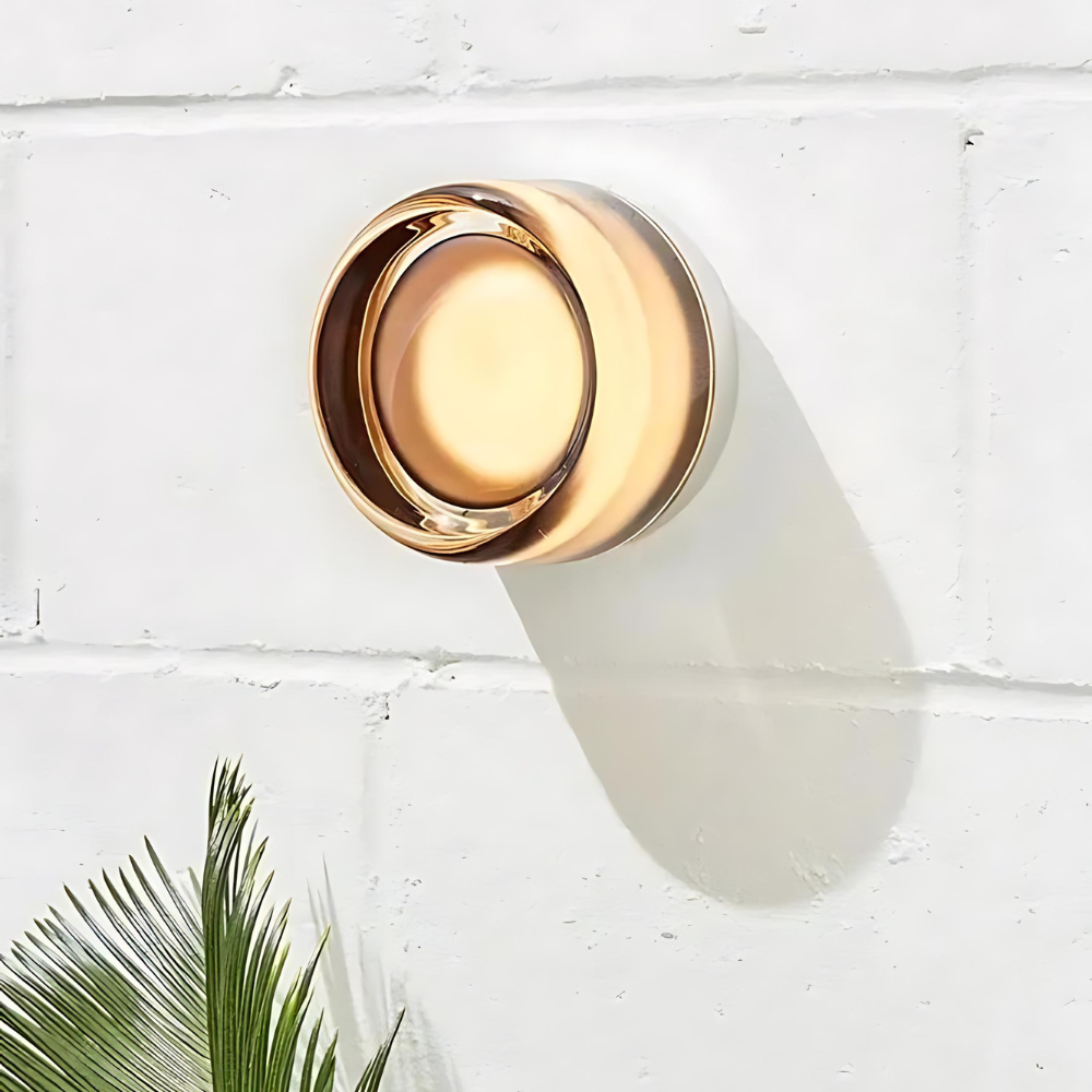 Nordic Acrylic Wall Sconce with Round Ambient Glow