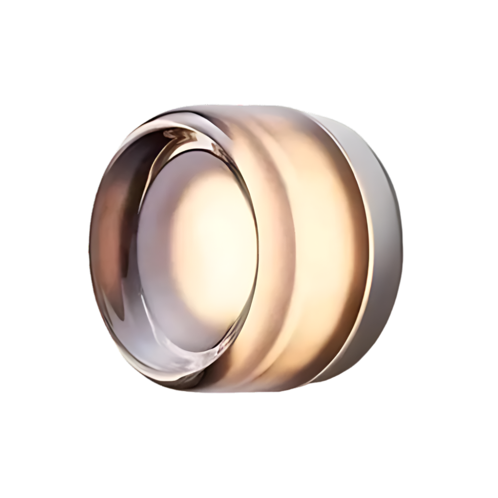 Nordic Acrylic Wall Sconce with Round Ambient Glow