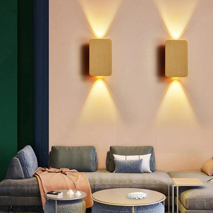 Nordic Aluminium Wall Sconce with Dual Up Down Light