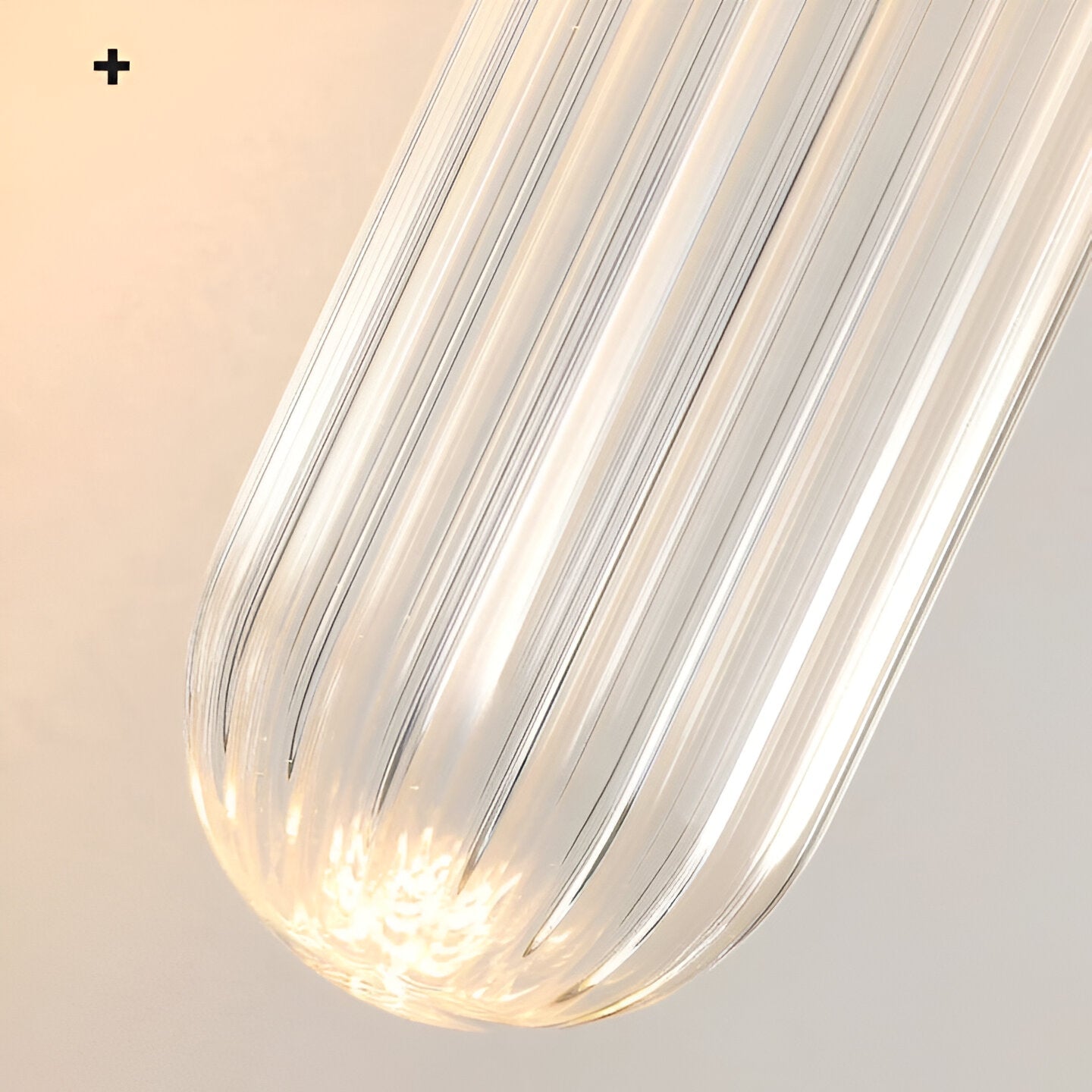 Nordic Glass Tube Wall Sconce with Copper Base