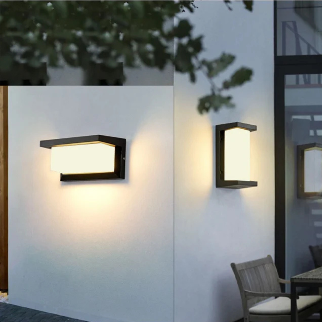 Modern Outdoor Wall Light with Motion Sensor