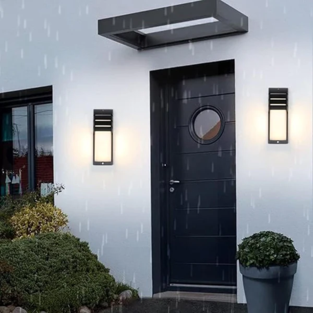Modern Outdoor Wall Light with LED Sensor