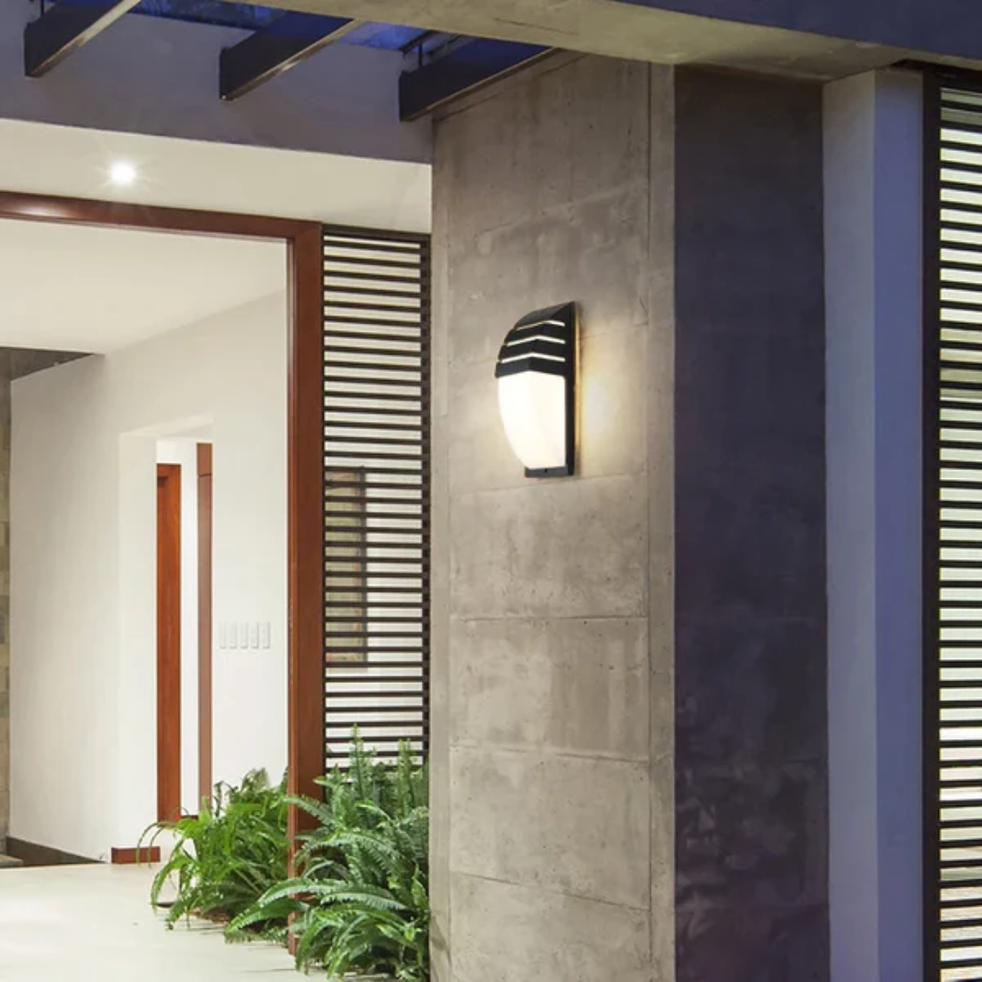 Modern Outdoor Wall Light with LED Sensor