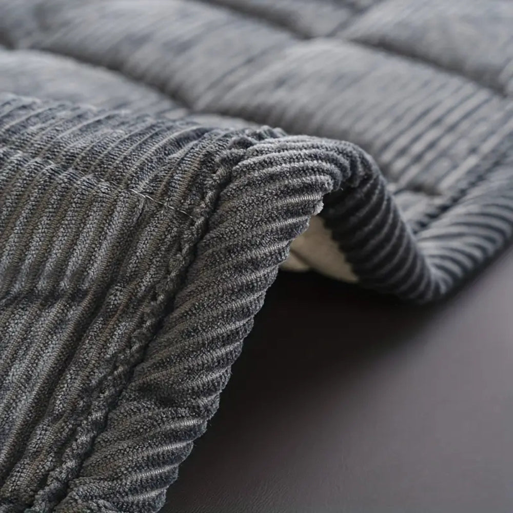 Quilted Sofa Cover with Padded Texture