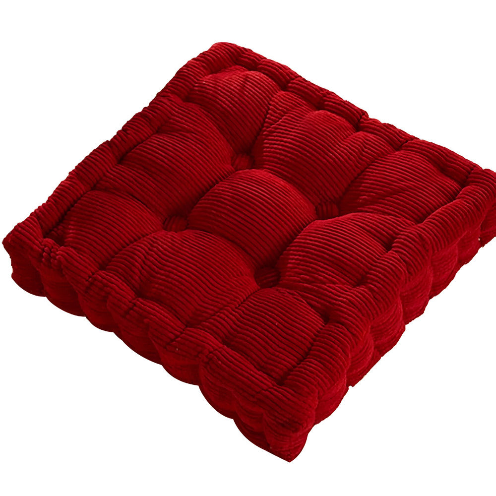 Ribbed Floor Pillow with Padded Design