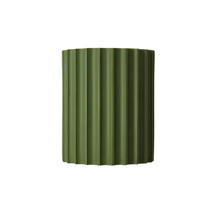 Ribbed Resin Wall Sconce with Dual LED Light