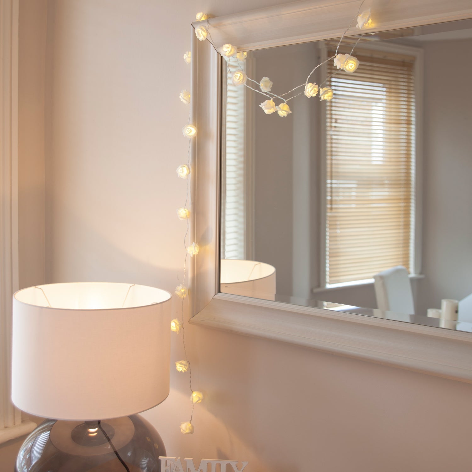 Rose Fairy String Light with Warm Glow