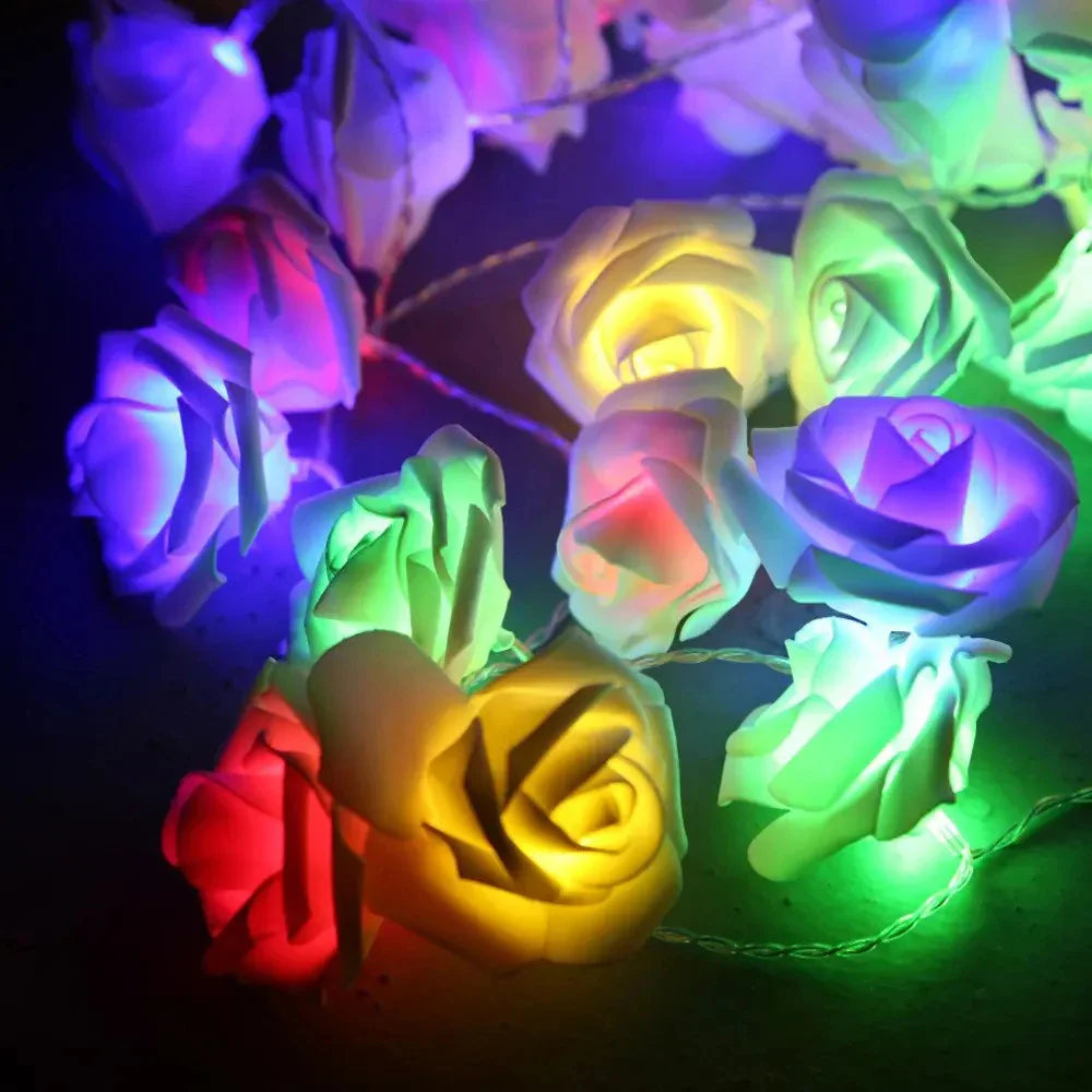Rose String Light with Romantic LED Glow