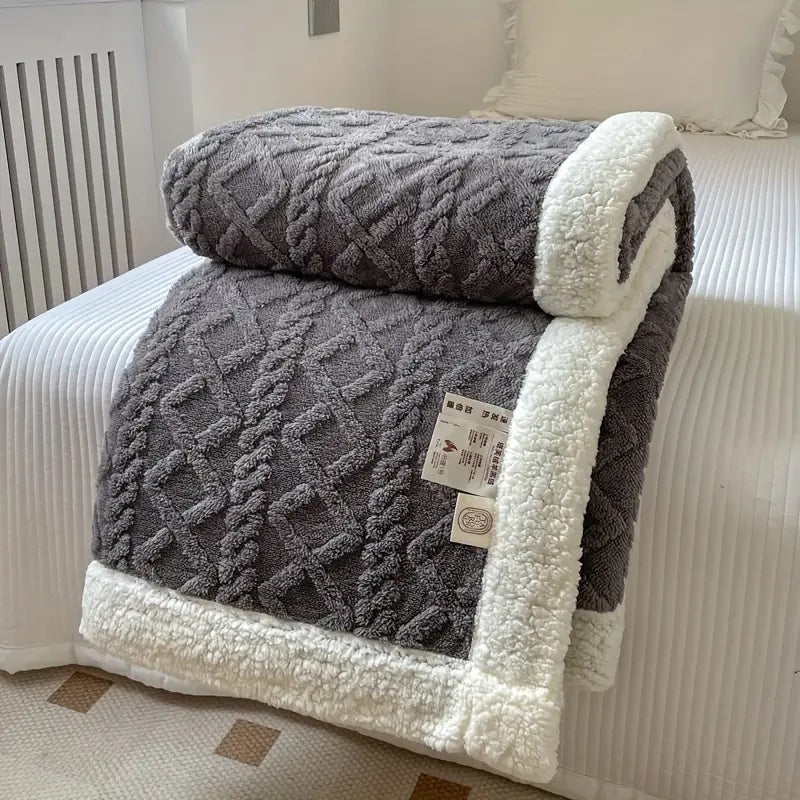 Sherpa Fleece Throw Blanket for Cozy Comfort
