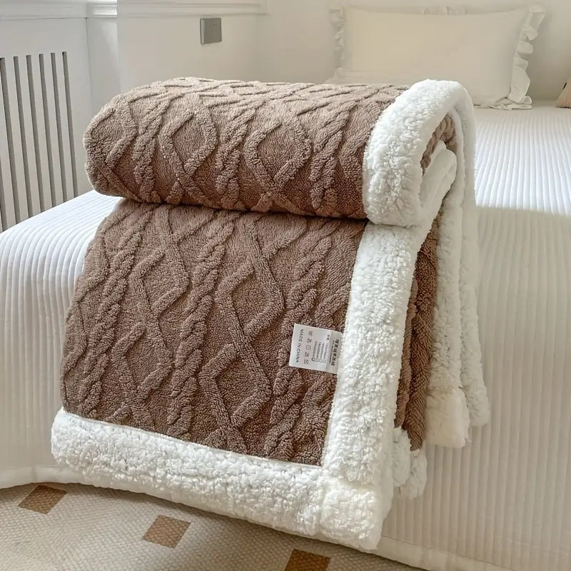 Sherpa Fleece Throw Blanket for Cozy Comfort