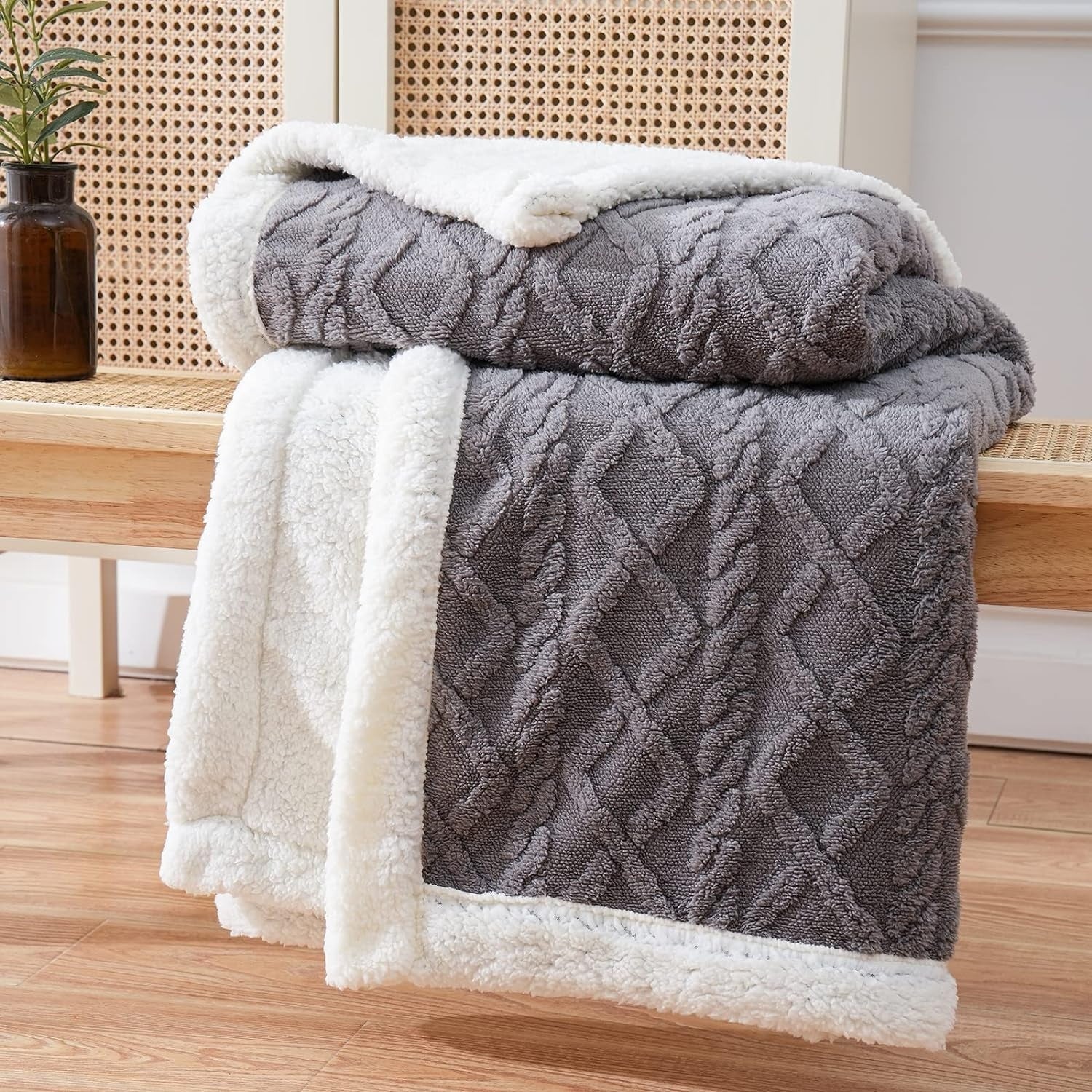 Sherpa Fleece Throw Blanket for Cozy Comfort