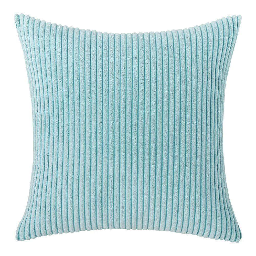 Soft Corduroy Striped Pillow Cover Plush