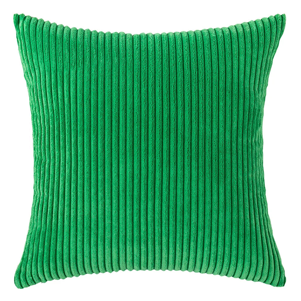 Soft Corduroy Striped Pillow Cover Plush