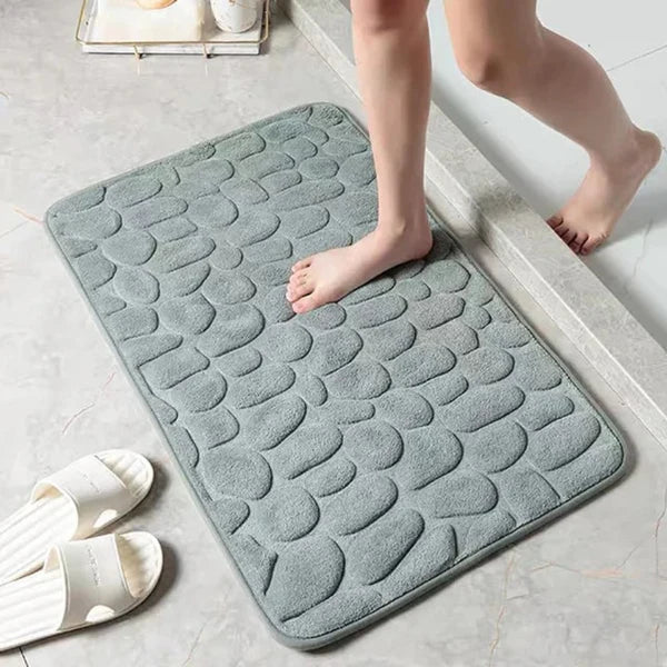 Soft Plush Bath Mat with Non Slip Back
