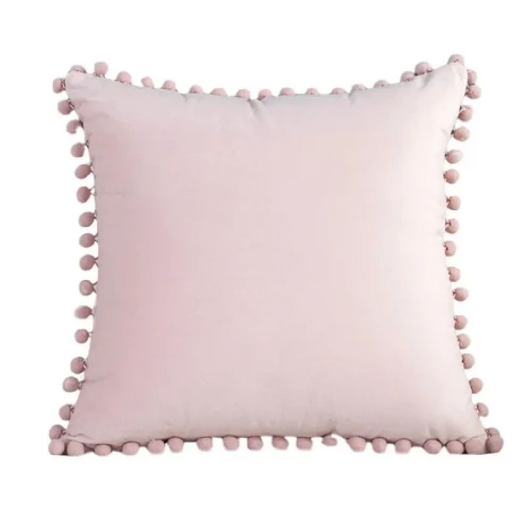 Soft Pom Pom Decorative Pillow Cover