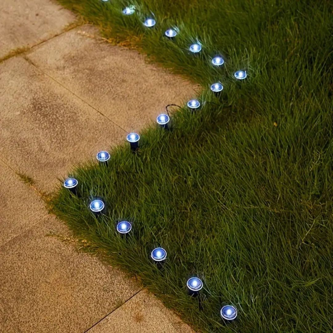 Solar Garden Path Lights 15 Pack with LED