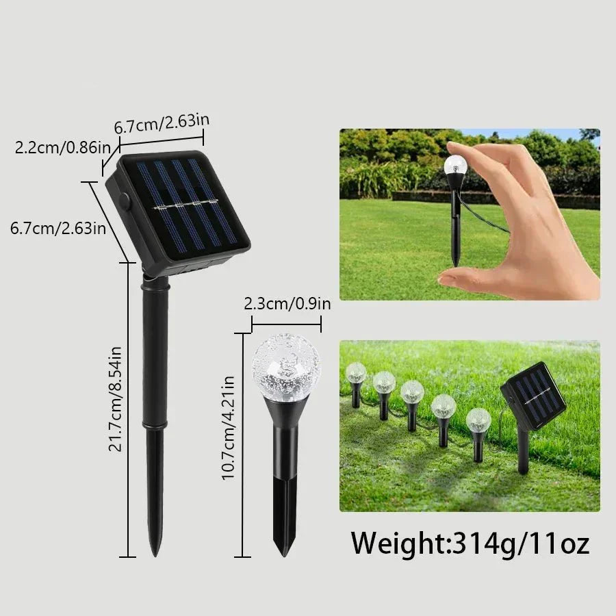 Solar String Light with Crystal LED Glow
