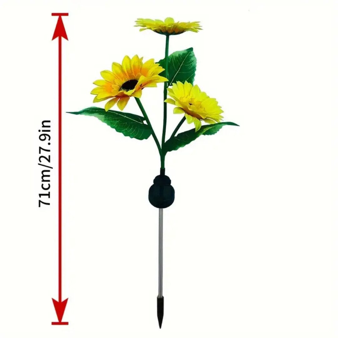 Solar Sunflower Garden Light with LED