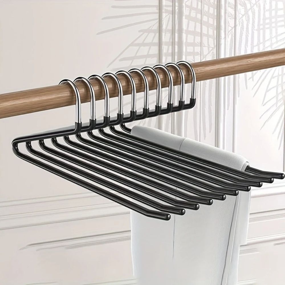 Stainless Steel Pants Hangers Space Saving