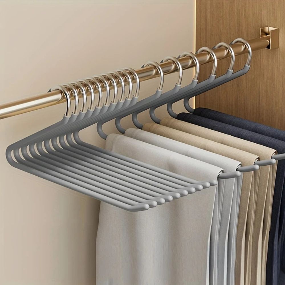 Stainless Steel Pants Hangers Space Saving