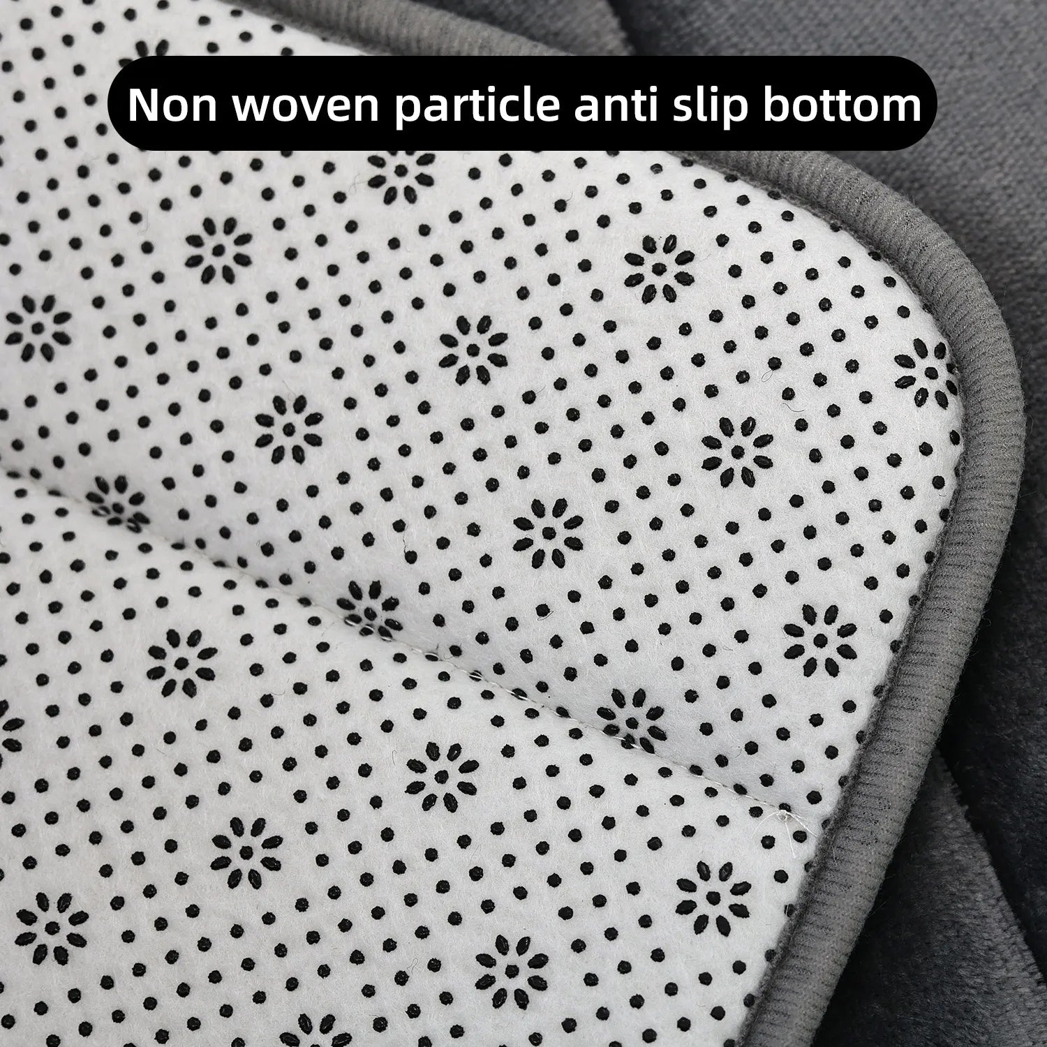 Striped Plush Bath Mat with Soft Texture