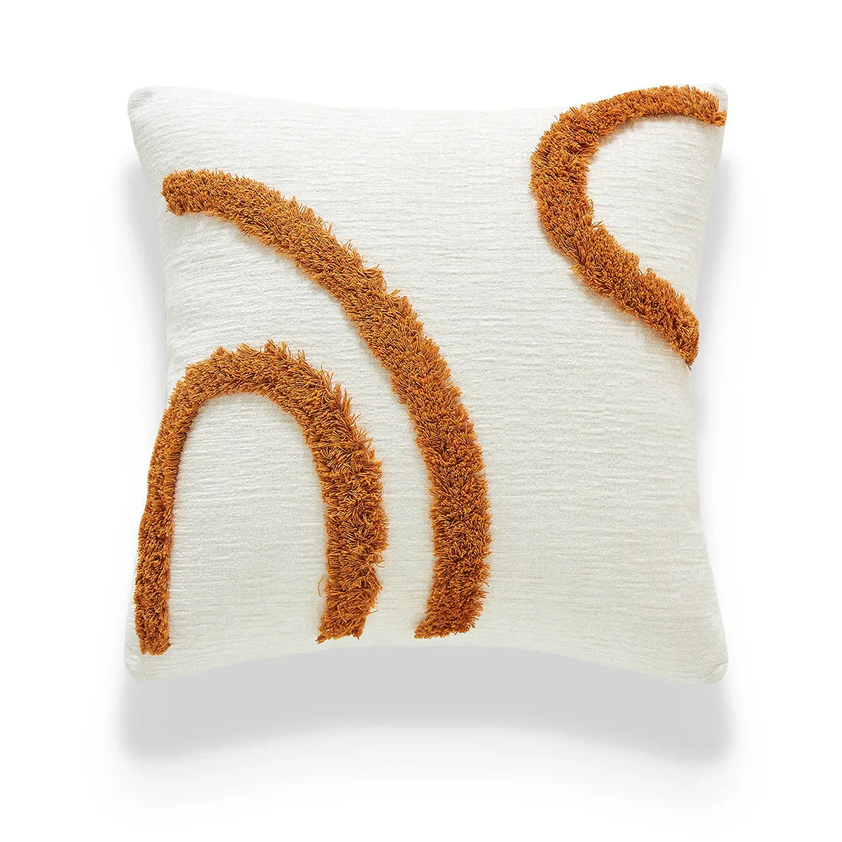 Textured Decorative Pillow with Artistic Design